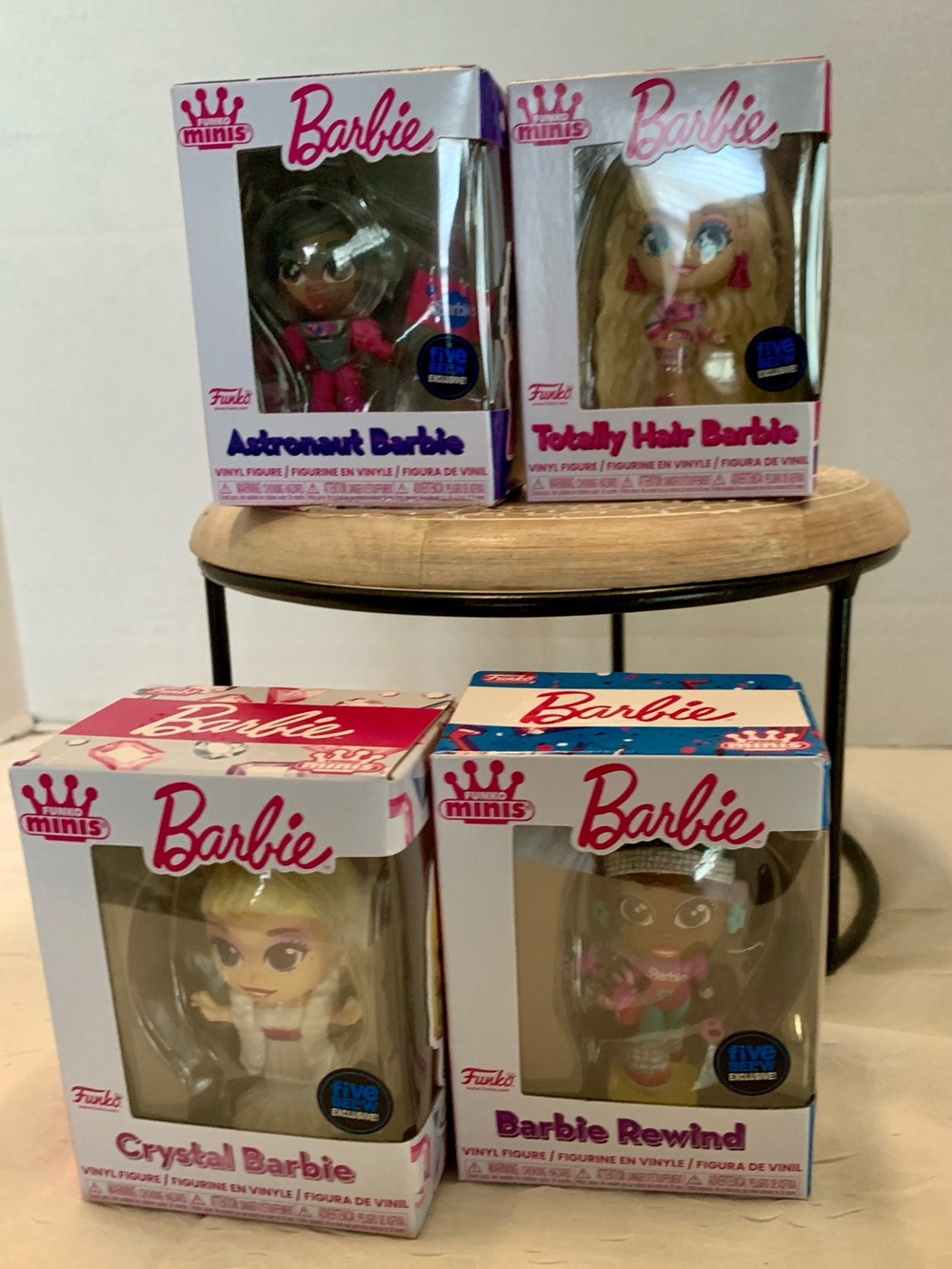 Funko Minis Barbie Crystal Barbie Vinyl Figure. Set of 4